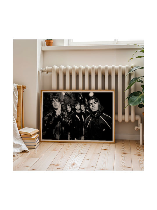 Music Poster Oasis Ms151 21cm X 30cm White Frame Pvc