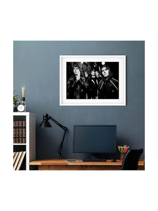 Music Poster Oasis Ms151 21cm X 30cm White Frame Pvc