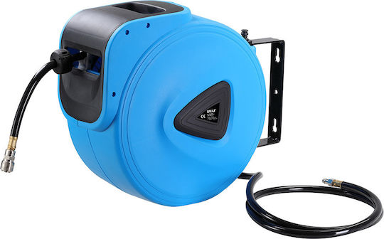 Bakaji Compressed Air Hose Reel 30m 1/4 Connection Wall Mount 02012753