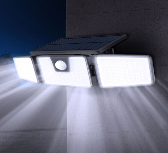 Modee Lighting Waterproof Solar LED Flood Light Cold White 6500K with Motion Sensor IP44