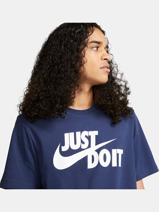 Just Do It Athletic T-shirt Navy Blue