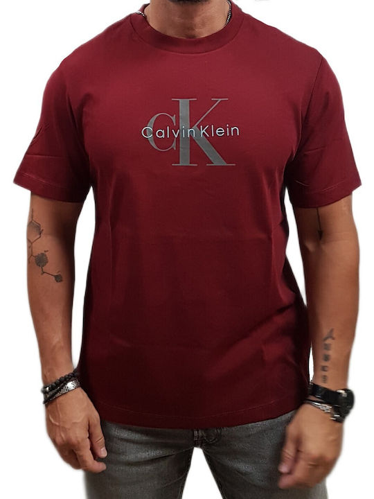 T-shirt Μπορντό