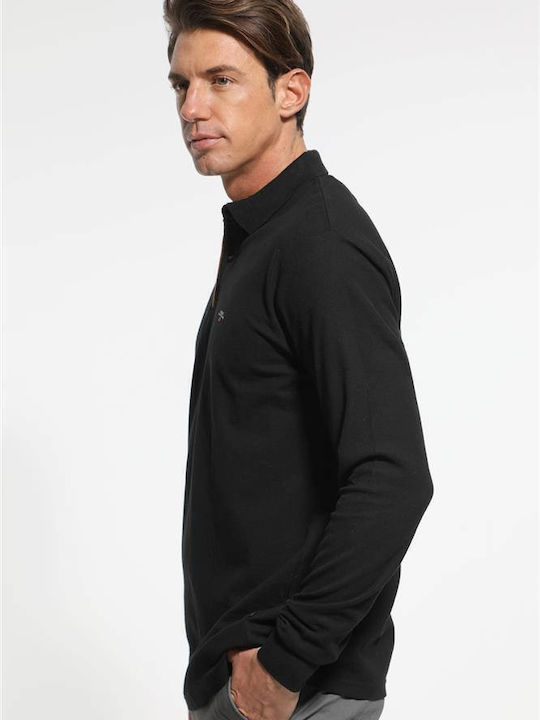 Polo Bluza Tricou Cu Mânecă Scurtă Total Negru