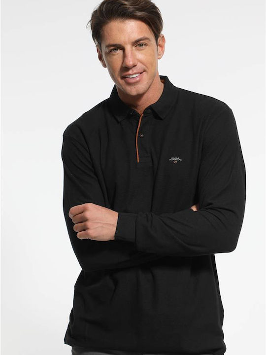 Polo Bluza Tricou Cu Mânecă Scurtă Total Negru
