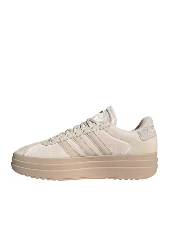 Vl Court Bold Damen Flatforms Sneakers Beige
