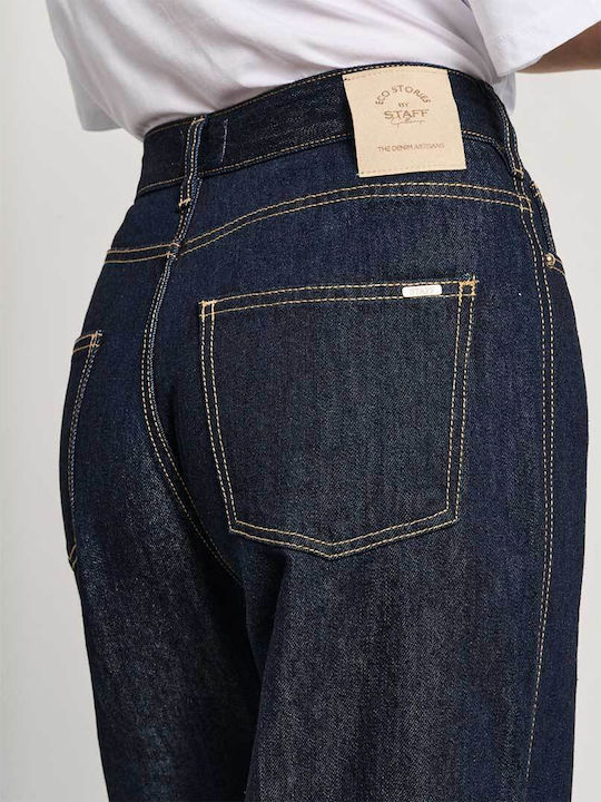 Zoe Γυναικείο Jean Παντελόνι σε Wide Γραμμή Dark Blue