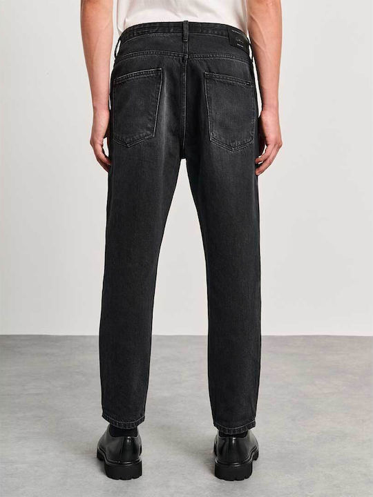 Typos Ανδρικό Παντελόνι Τζιν με Loose Baggy Εφαρμογή Black