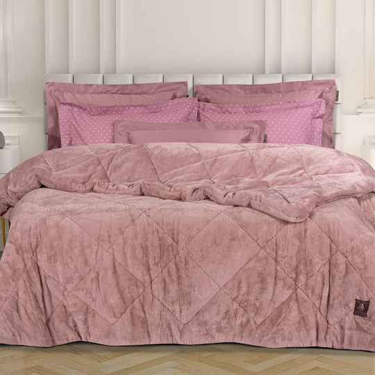 Greenwich Polo Club Duvet Cover with Hollowfiber Filling Queen 220x240cm 3445 Nude 850 GSMGsm 11.5 togs Togs