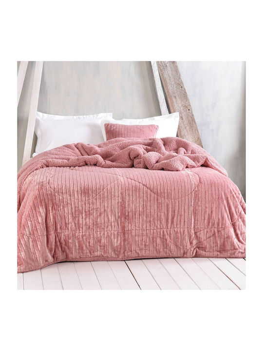 Rythmos Duvet Cover Queen 220x240cm Shabby Pink 650 GSMGsm