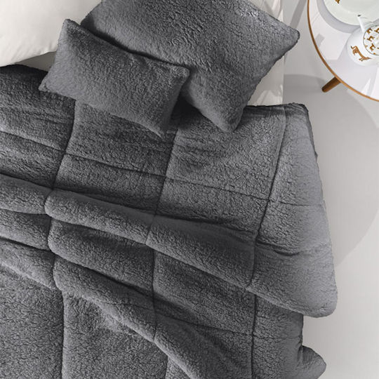 Guy Laroche Комбинирано одеяло с Пълнеж Hollowfiber Куинсайз 220x240бр Mouton Антрацит 640 г/м²Gsm