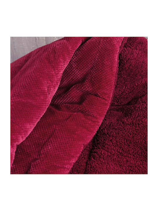 Rythmos Duvet Cover Single 160x220cm Alvaro Burgundy 710 GSMGsm