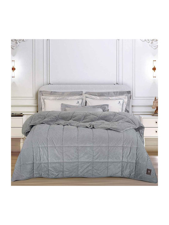 Greenwich Polo Club Duvet Cover Queen 220x240cm 3480 Grey 850 GSMGsm 11.5 togs Togs