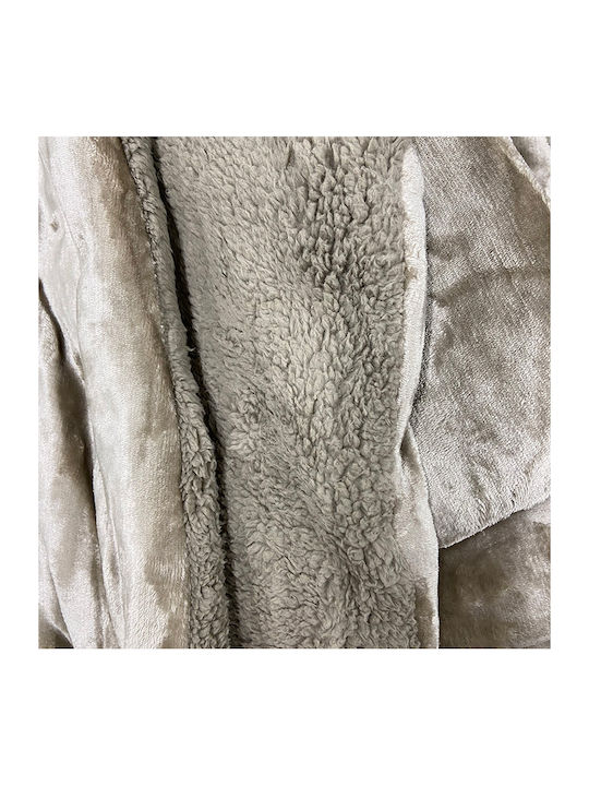 Sunshine Bettbezug Einzelbett 160x240cm Coral Dark Beige