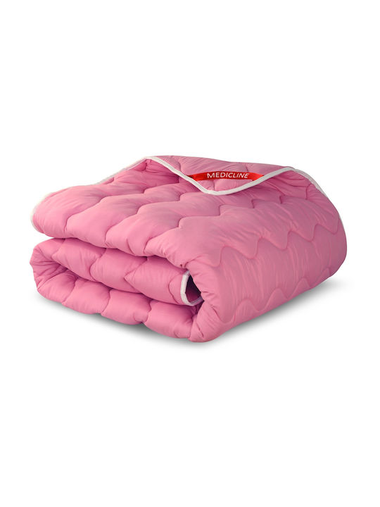 Bettdecke Doppelbett Wolle 200x220cm Rosa