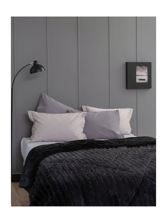 Palamaiki Комбинирано одеяло Единично 160x240бр Gwen Черно 640 г/м²Gsm