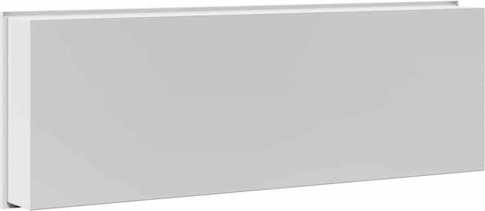 vidaXL Επιτοίχια Ραφιέρα Μπάνιου Μεταλλική 30x9.5x90cm Λευκή