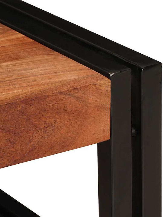 vidaXL Επιδαπέδια Ραφιέρα Μπάνιου Ξύλινη 80x50x23cm Καφέ