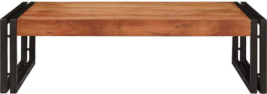 vidaXL Floor Bathroom Shelf Wooden 80x50x23cm Brown