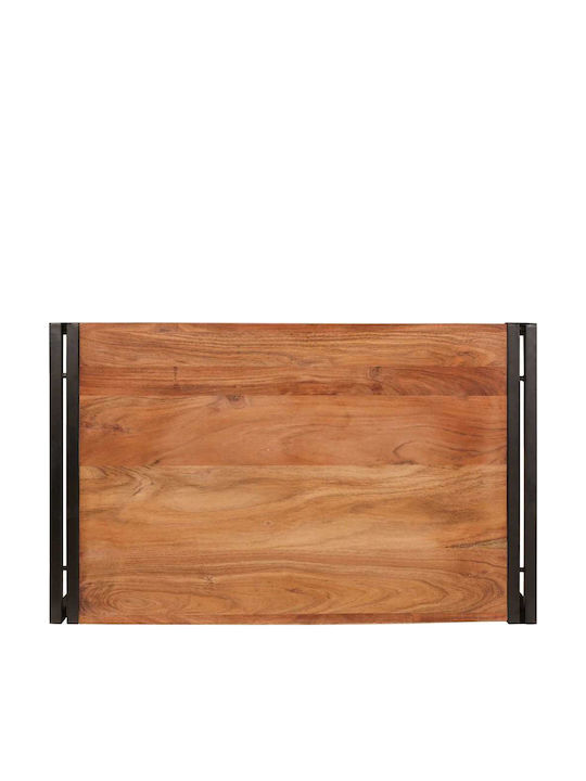 vidaXL Επιδαπέδια Ραφιέρα Μπάνιου Ξύλινη 80x50x23cm Καφέ