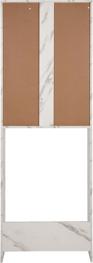 HomeMarkt Terry Επιδαπέδια Ραφιέρα Μπάνιου Ξύλινη 64x29x181cm Λευκή