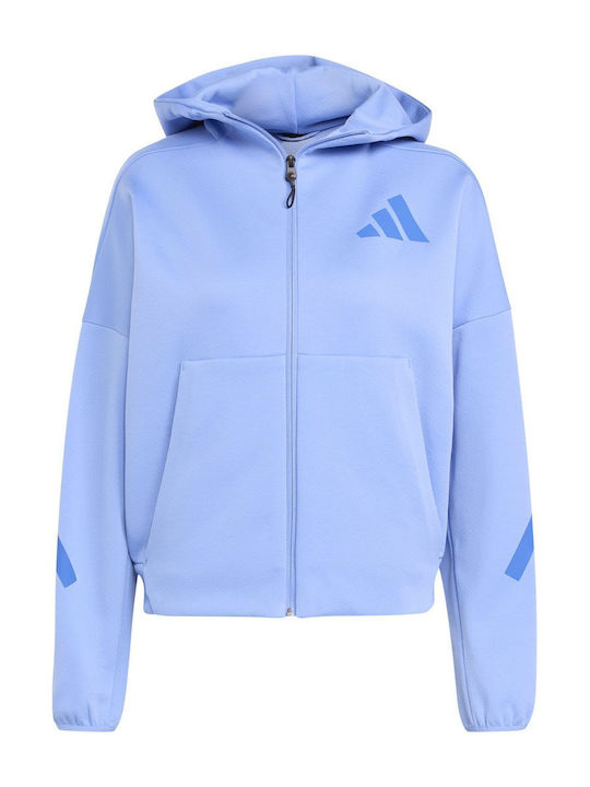 Z.n.e. Fz Women's Sweatshirt Jacket Hooded Blue
