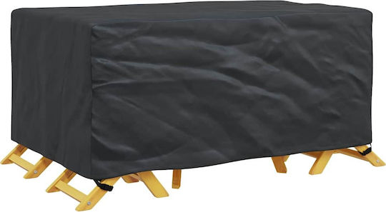 vidaXL Waterproof Dining Table Cover Black 170x100x70cm