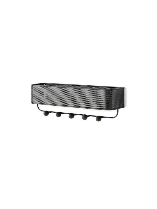Umbra Metal Wall Hanger Estique with 5 Slots Μαύρη 32x9x9cm
