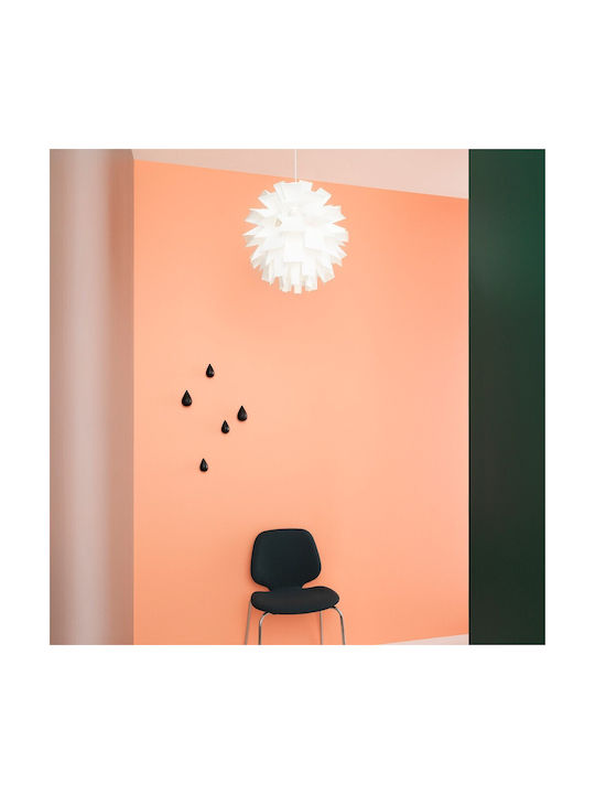 Normann Copenhagen Κρεμάστρα Τοίχου Ξύλινη Λευκή 5x7.7x8cm 2τμχ