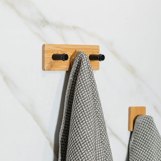 Estia Wandhalterung Bamboo Essentials Hölzernes Braune 2 Stück