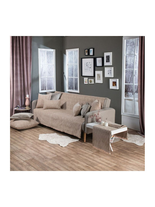Teoran Solides Sesselüberwurf Chenille 150x180cm 304