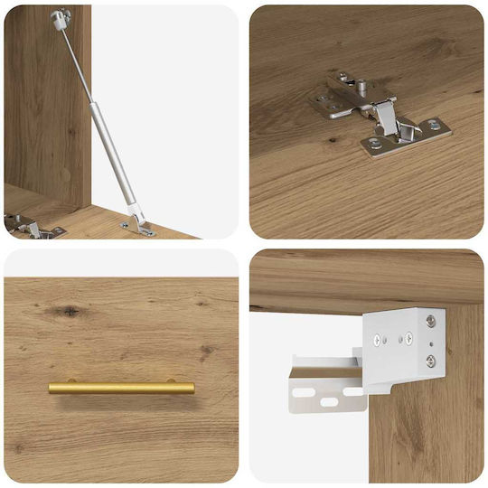 vidaXL Bathroom Cabinet L100xW36.5xH35cm Oak