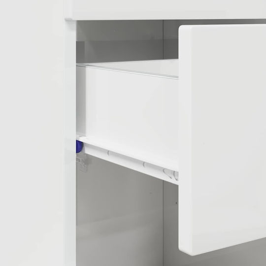 vidaXL Badezimmerschrank B37xT31.5xH82cm Weiß