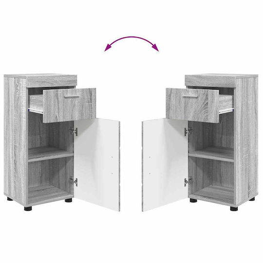vidaXL Badezimmerschrank B37xT31.5xH82cm Sonoma