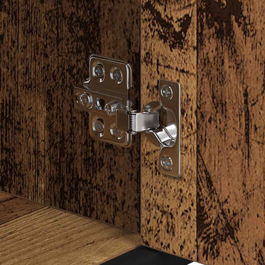 vidaXL Holz Badezimmerschrank B35xT37.5xH188.5cm Braun