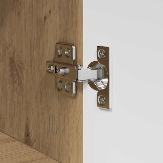 vidaXL Badezimmerschrank B37xT31.5xH82cm Eiche