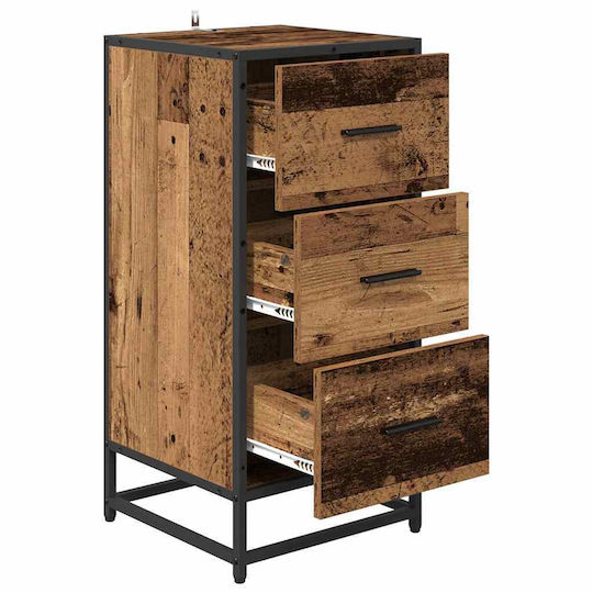 vidaXL Wood Bathroom Cabinet L35.5xW35xH76cm Brown