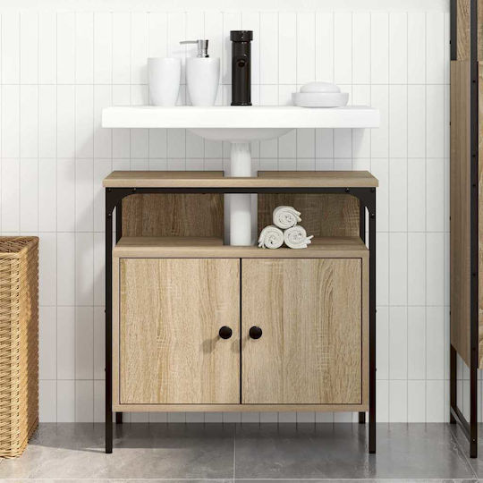 vidaXL Ντουλάπι Μπάνιου 60x30x60cm Καρυδί