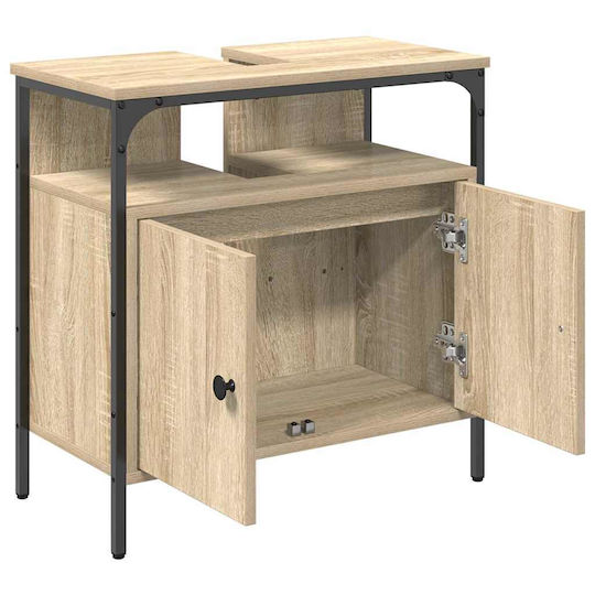vidaXL Ντουλάπι Μπάνιου 60x30x60cm Καρυδί
