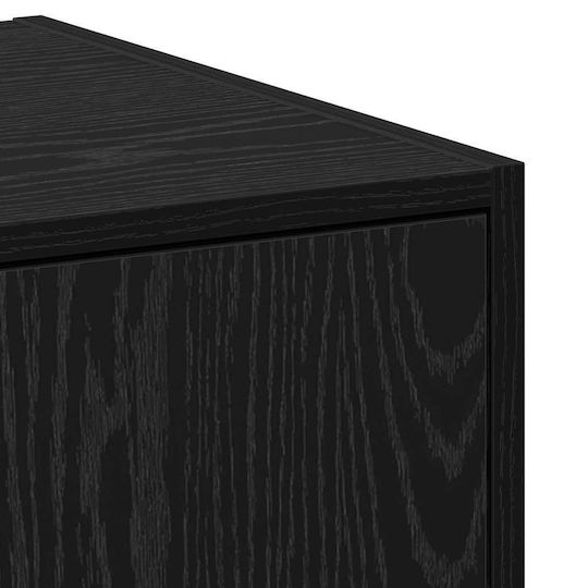 vidaXL Bathroom Cabinet L30xW41xH118cm Black