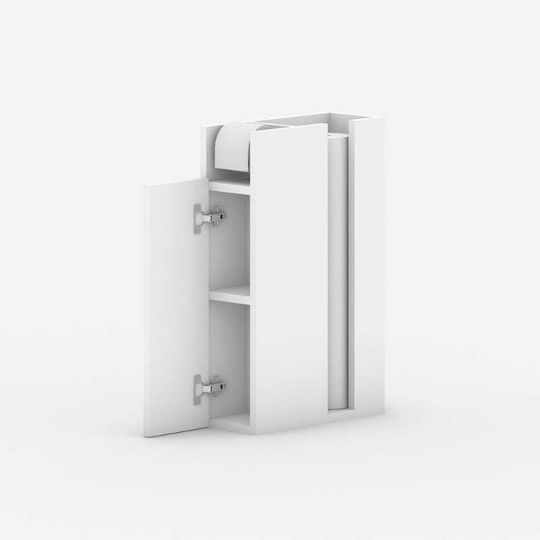 Megapap Bathroom Cabinet L17xW42xH66cm White
