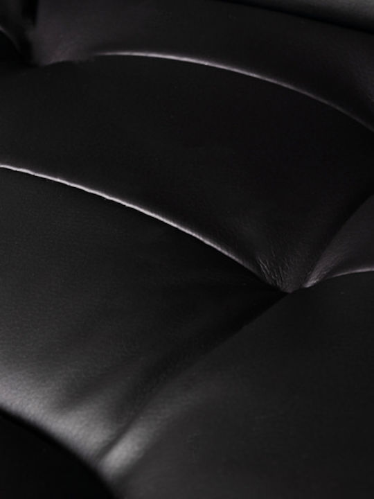 Reclining Office Chair with Adjustable Arms Black