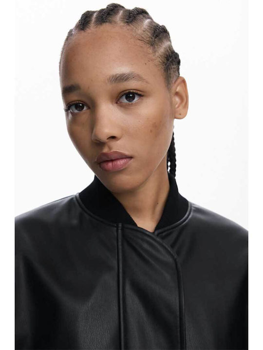 Revival Richmond Women's Poncho with Zipper Black