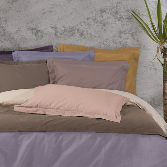 Das Home 1020 Σετ Μαξιλαροθήκες Oxford Γκρι 50x70εκ.