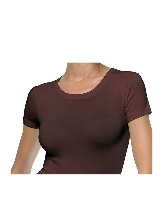 Women's Short Sleeve T-Shirt Brown