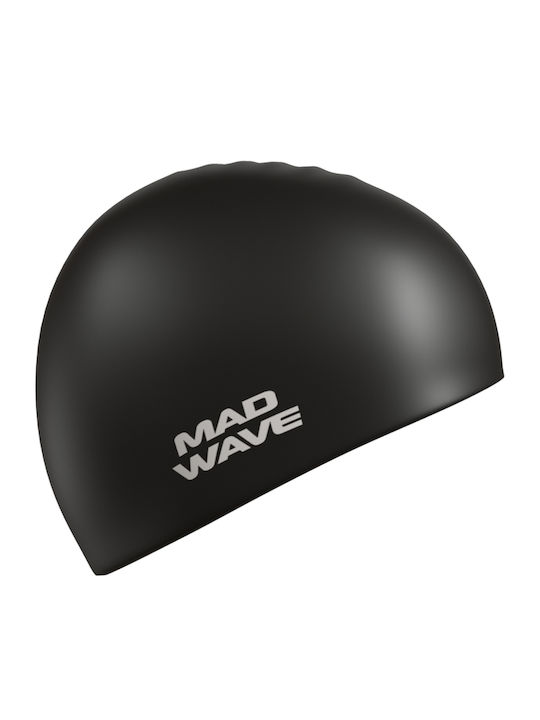 Mad Wave Intensive Silicone Adults Swimming Cap Black