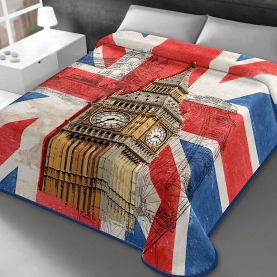 Belpla London-328 Pătură Spania Catifea Simplă 160x220 cm Multicoloră
