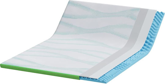 vidaXL Topper Extra-dublu Spumă 160x200x6buc