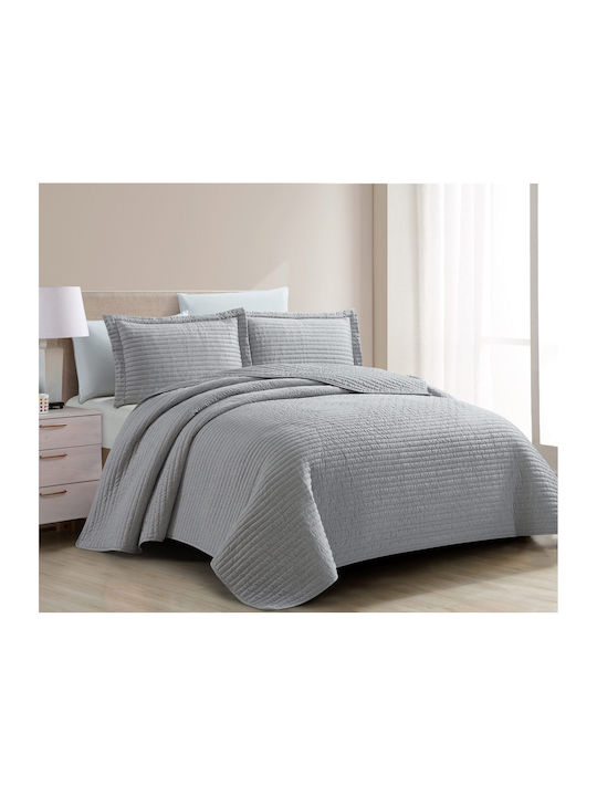 Liolios Home Покривало Полутораспално Lt Grey 180x240см