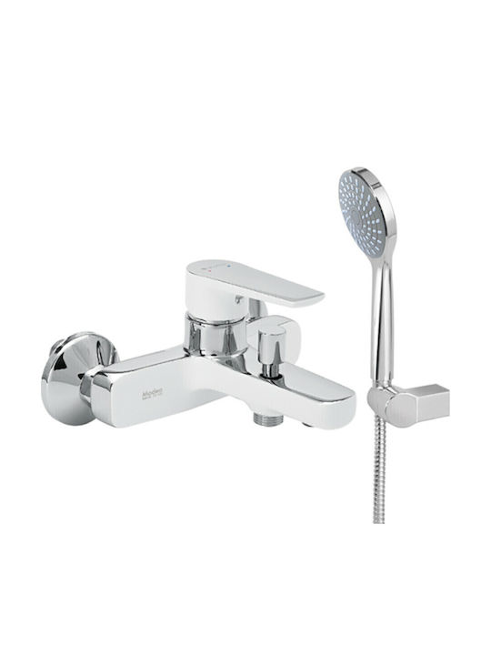 Viospiral Optima Mixing Bathtub Shower Faucet Complete Set White