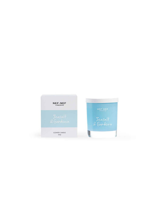 Nef-Nef Homeware Aromatisches Kerze in Gefäß mit Parfüm Sea Salt & Gardenia 260gr